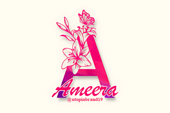 Ameera Monogram Font for Elegant Campaign Design