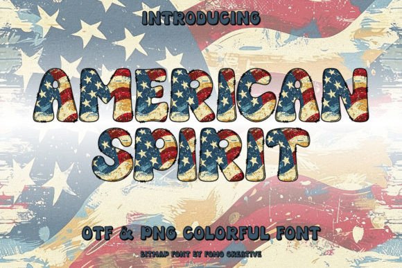 American Spirit: A Vibrant Color Font for Campaigns