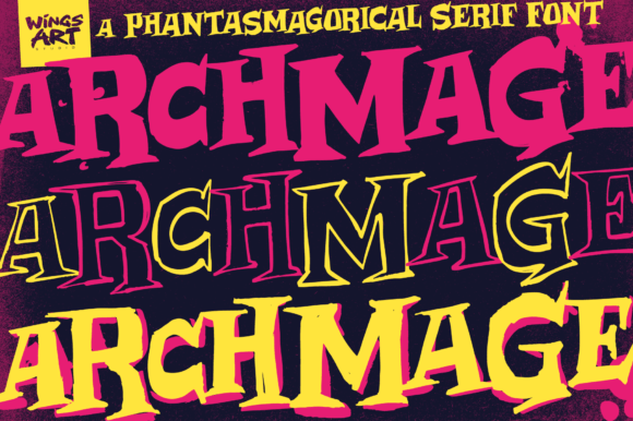 Archmage: A Hand-Drawn Serif Font for Digital Stories
