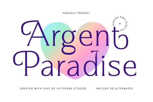 Argent Paradise: A Luxury Serif for Editorial Design