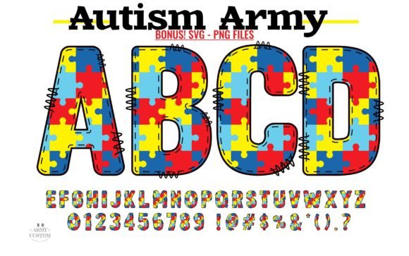 Autism Army Typeface for Modern Web Design