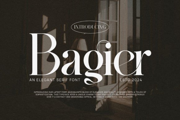 Bagier: A Sophisticated Serif Font for Elegant Branding