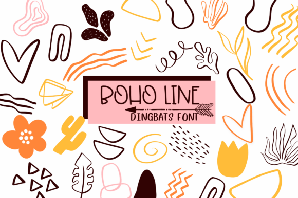 Boho Line: A Dingbats Font for Creative Campaigns