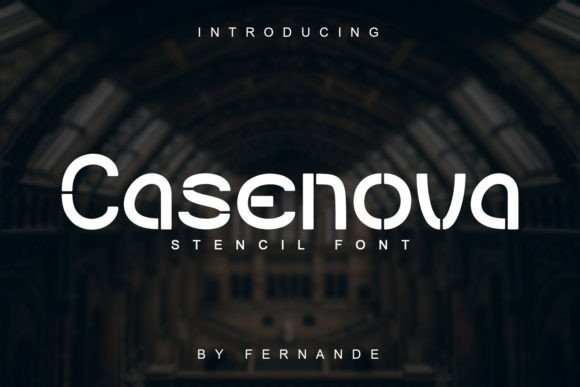 Casenova: A Modern Stencil Font for Bold Branding