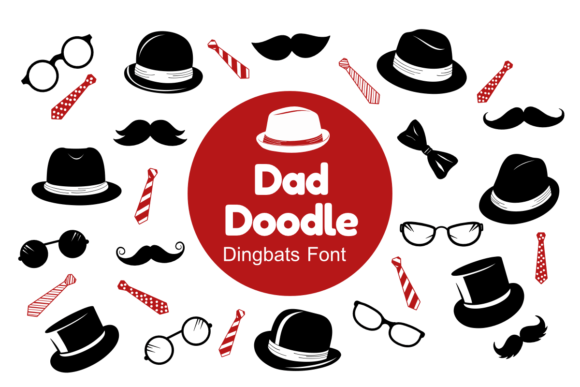 Dad Doodle: A Playful Dingbat Font for Web Design