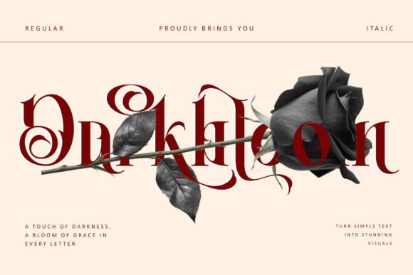 Darkbloom: A Refined Serif Typeface for Editorial Design