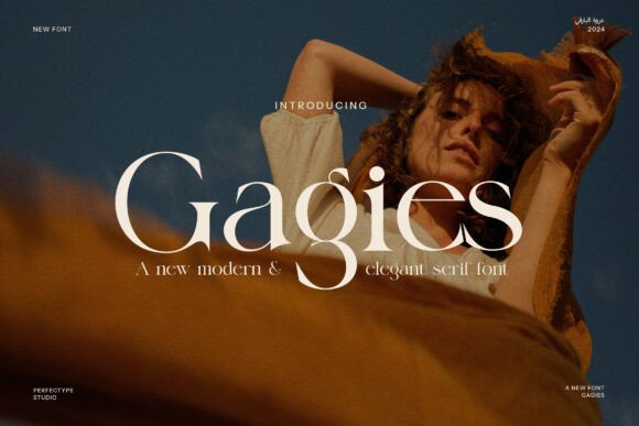 Gagies: A Modern Serif Font for Editorial Design