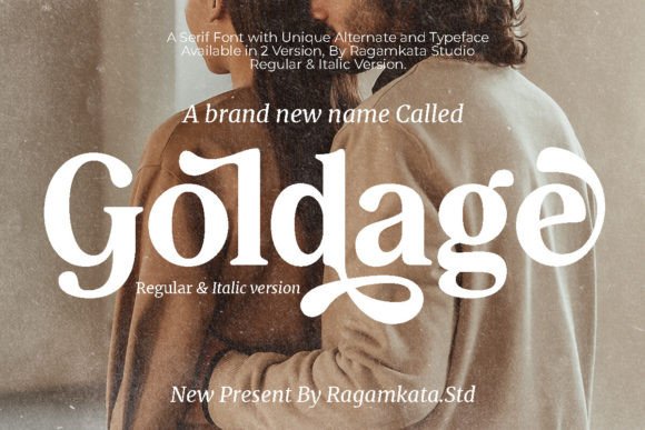 Goldage: A Graceful Serif Font for Makers