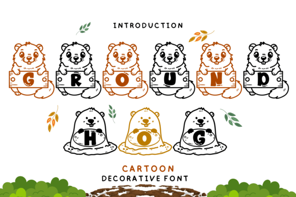 Groundhog Cartoon: A Playful Typeface for Editorial Charm