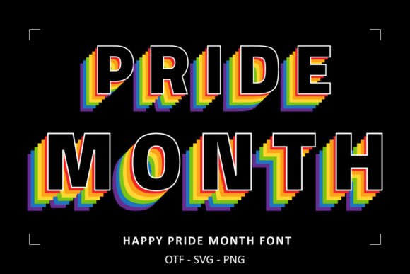 Happy Pride Month Font for Editorial Design