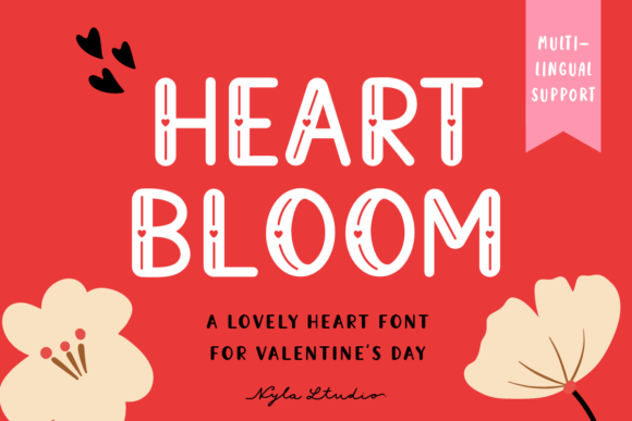 Heart Bloom Font for Crafters and Sellers