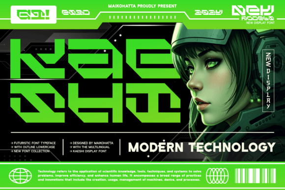 Kaeshi Font Review: A Futuristic Design Asset