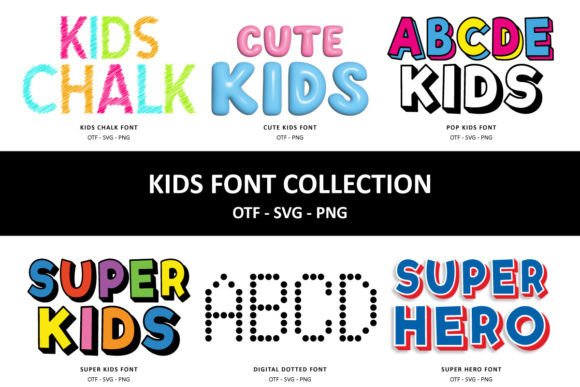 Kids Collection: Playful Fonts for Creative Makers