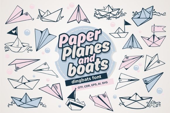 Paper Planes and Boats: A Playful Dingbat Font for Editorial Design