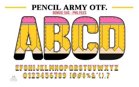 Pencil Army: A Vibrant Color Font for Web Design