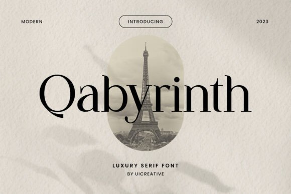 Qabyrinth: A Timeless Serif Typeface for Editorial Design