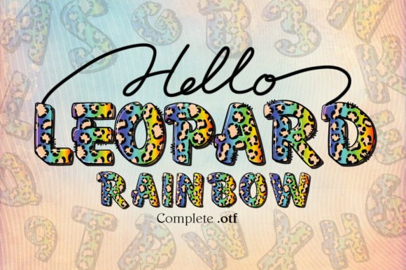 Rainbow Leopard Font for Bold Brand Identity