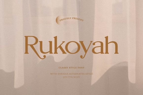Rukoyah: A Modern Serif Font for Editorial Design