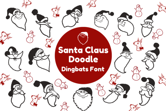 Santa Claus Doodle: A Festive Display Font Review