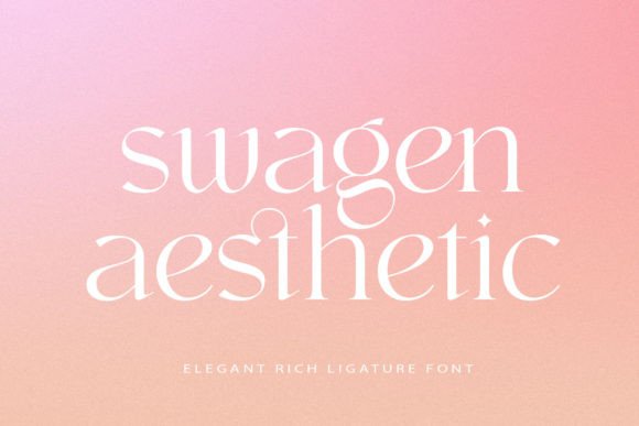 Swagen Aesthetic: A Bold Serif Font for Campaigns