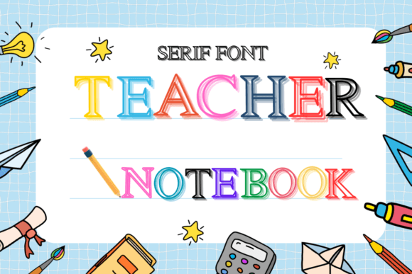 Teacher Notebook: A Quirky Serif Font for Web Design