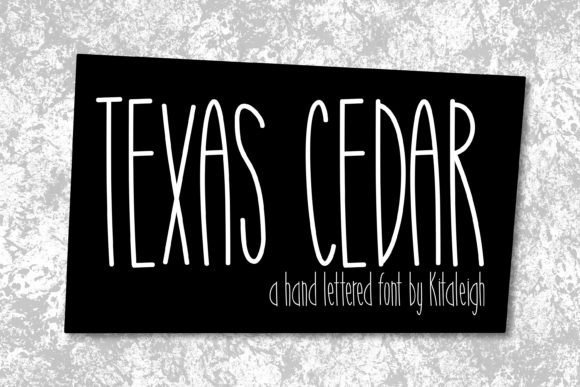 Texas Cedar: A Tall, Narrow Serif Font for Web Design