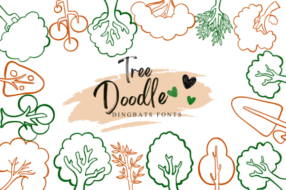 Tree Doodle: A Nature-Themed Font for Brand Identity