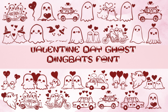Valentine Day Ghost: A Charming Dingbat Font for Editors