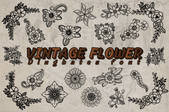 Vintage Flower: A Floral Display Font for Campaigns